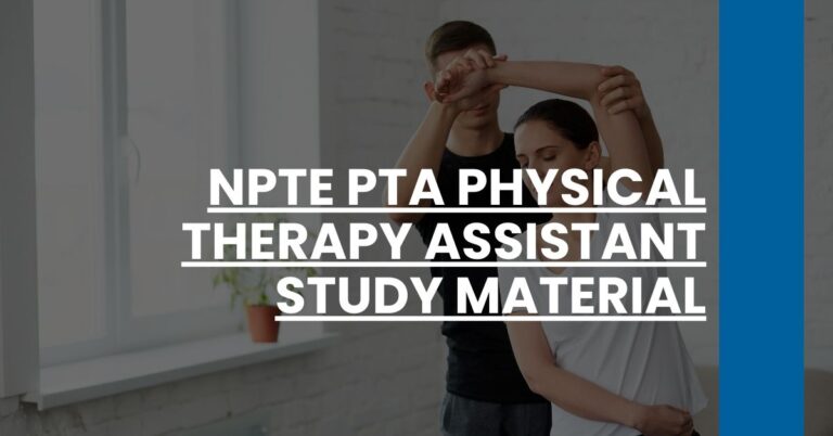 NPTE PTA Physical Therapy Assistant Study Material Feature Image