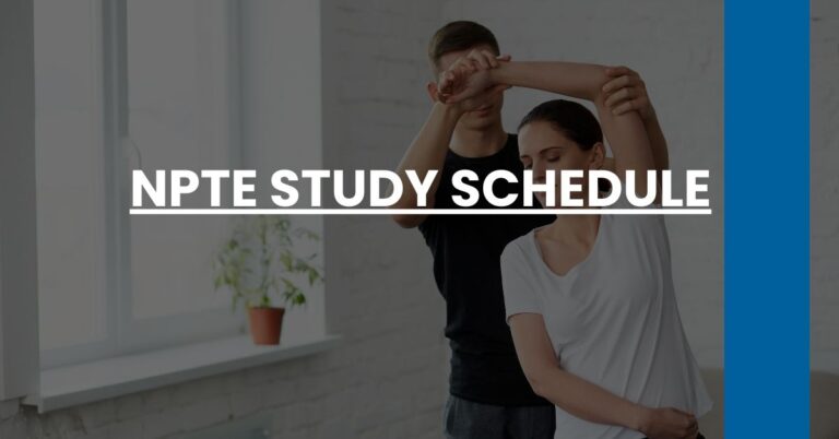 NPTE Study Schedule Feature Image